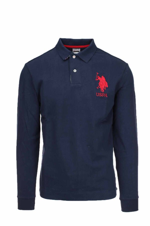 Polo manica lunga in jersey U.S. Polo Assn.